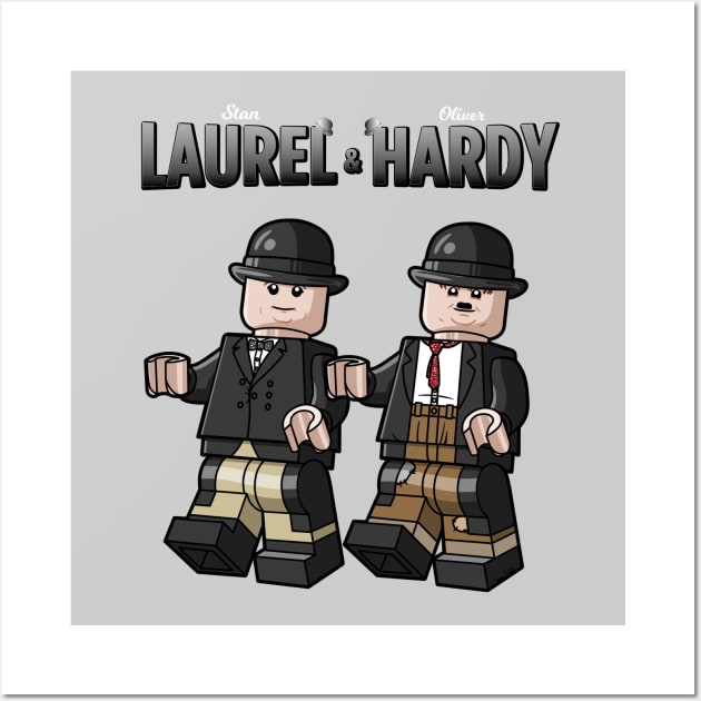 LEGO Laurel and Hardy Wall Art by schultzstudio